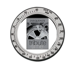 Alt text per SEO for Cornice Portafoto Tribute to Time SQ1221 featuring a circular metal gauge with framed image