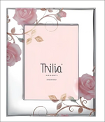 Cornice Roses Thilia Argento Bilaminato con logo Thilia Argenti