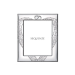 Cornice SEQUENZE Amour fedi matrimoniali SQ1016/13 con elegante telaio a cuore argentato
