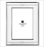 Cornice Valenti Argento Miro Silver 13x18 cm in argento 999 puro con motivi infinito