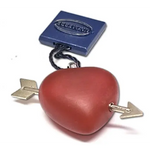 cuore corniola con freccia IN oro bianco di UNOAERRE|bonini-gioielli