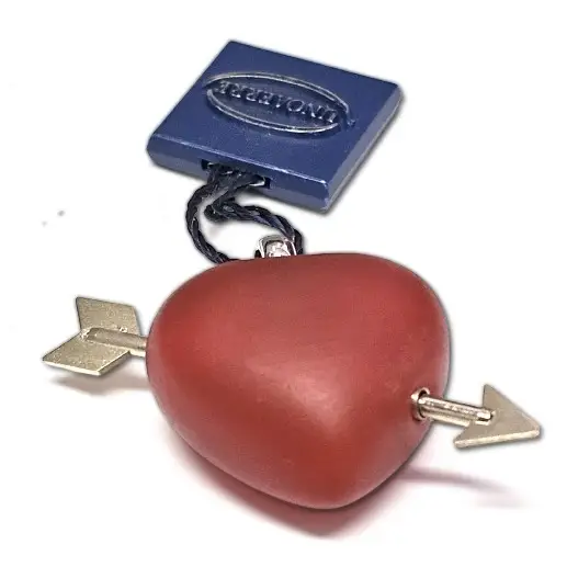 cuore corniola con freccia IN oro bianco di UNOAERRE|bonini-gioielli