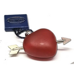 cuore corniola con freccia IN oro bianco di UNOAERRE|bonini-gioielli