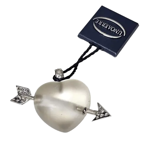 cuore cristallo di Rocca con freccia diamanti UNOAERRE|bonini-gioielli