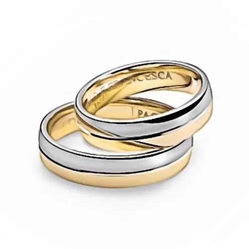 Fede Oro Bianco e Giallo COMETE Paolo e Francesca|bonini-gioielli