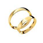 Due fedi nuziali in oro giallo Fede oro giallo Ivana e Lorenzo ANB 715G COMETE