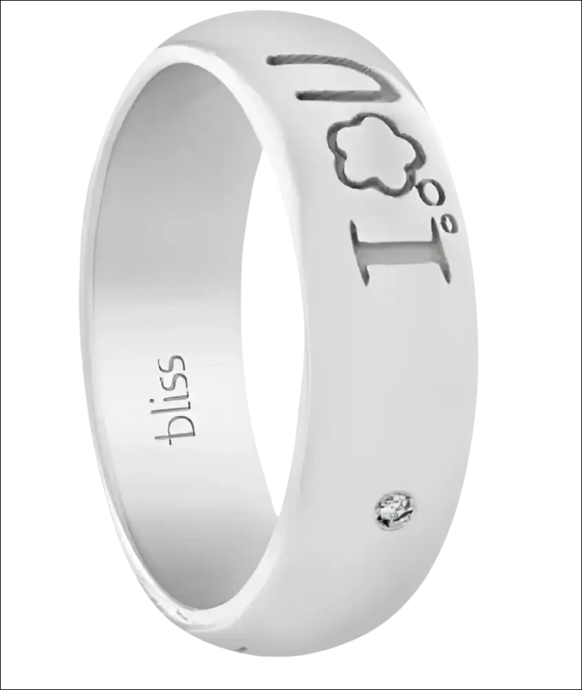 Anello in argento Fedina Ti Penso con incisione I cloud U