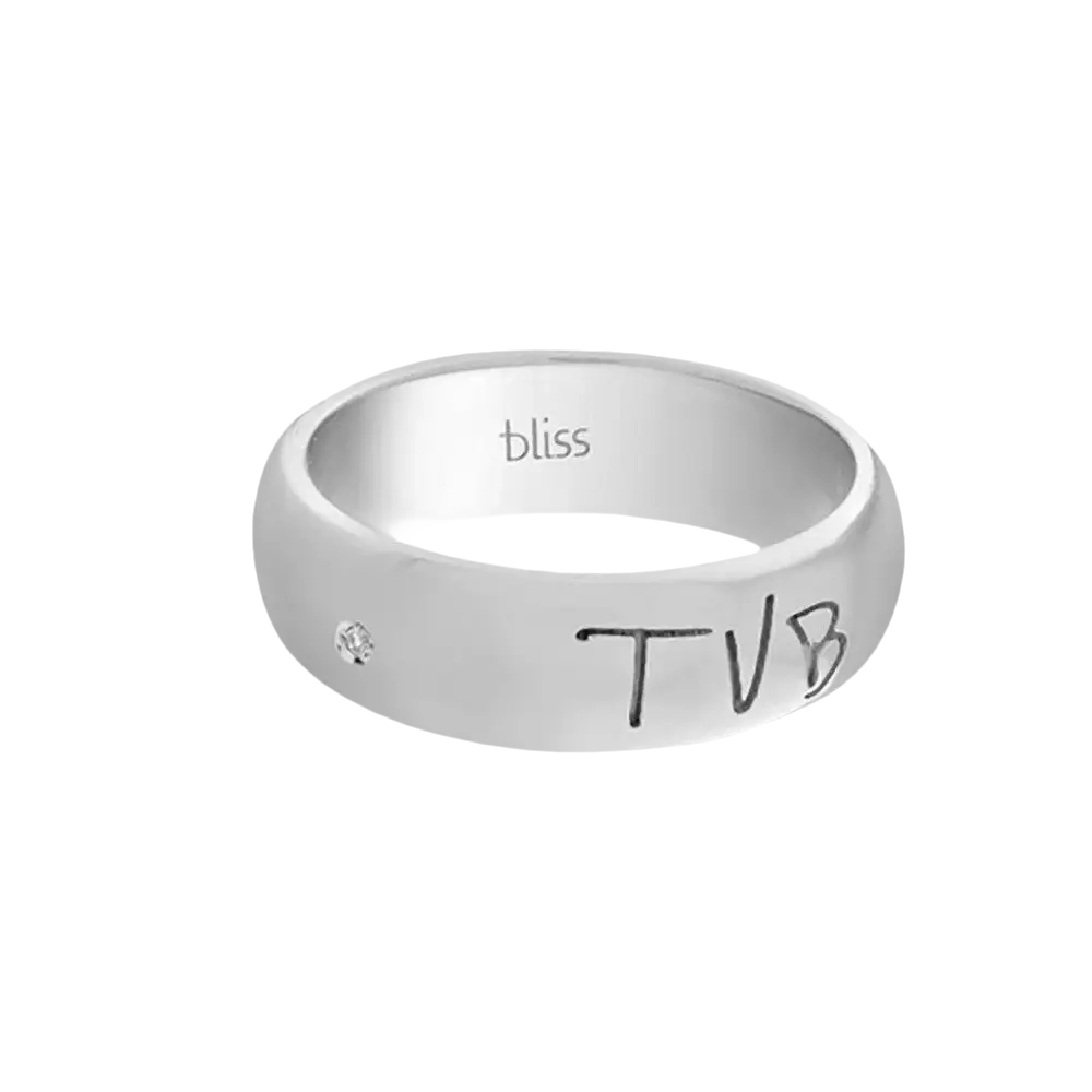 Fedina argento donna Ti Voglio Bene di BLISS con diamante e incisione elegante
