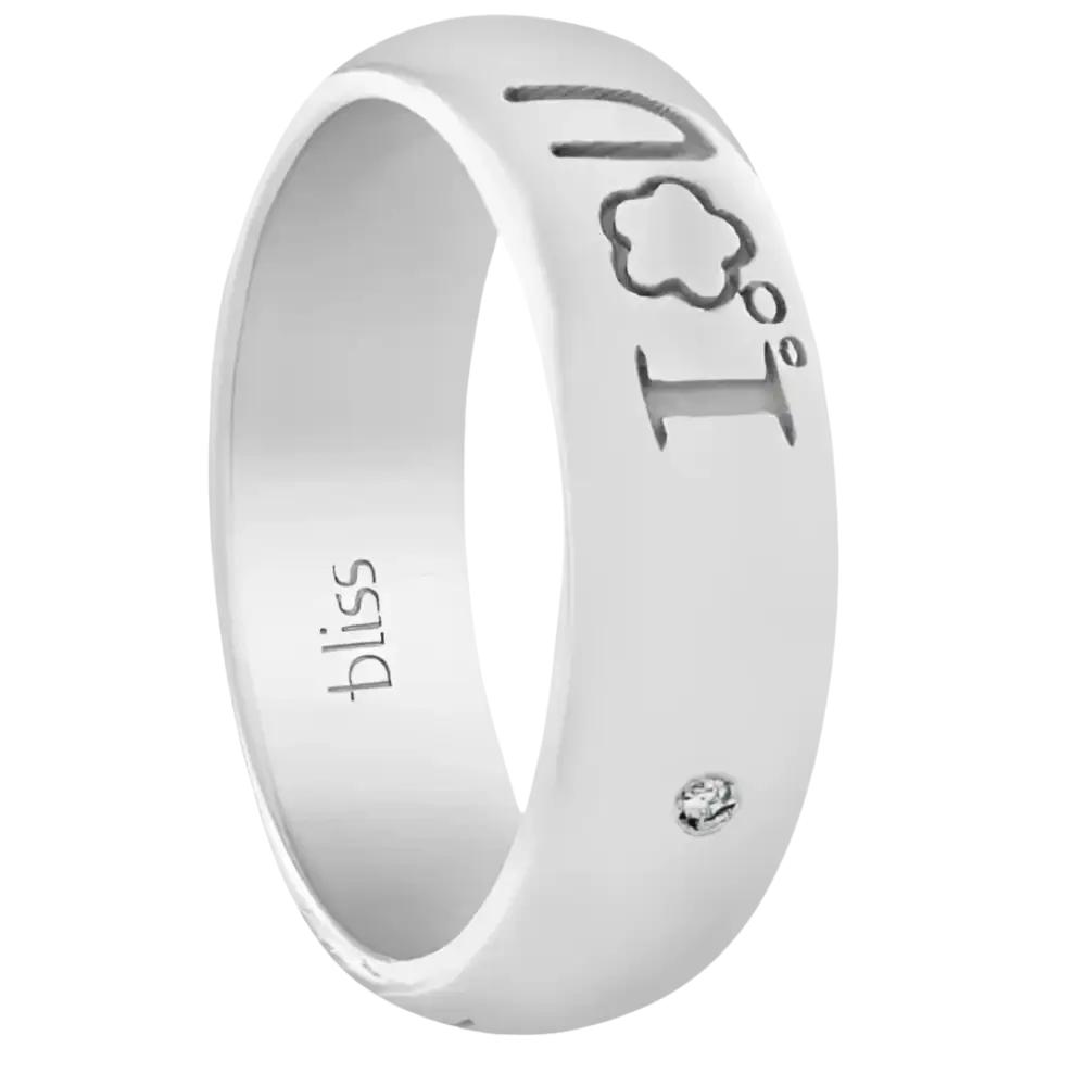 Anello in argento Fedina Ti Penso con incisione I cloud U
