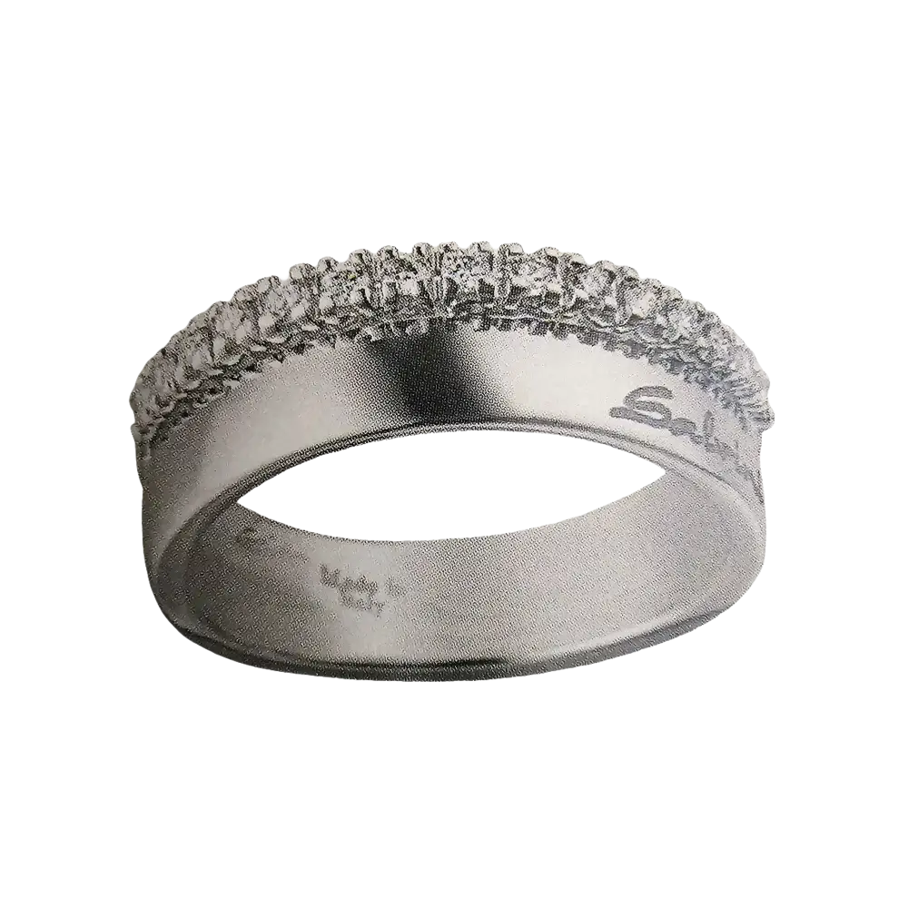 Anello in argento con band diamante di 0,23 ct collezione Emozioni Salvini