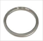 Anello in metallo argentato Fedina oro bianco e diamante ANB 927 COMETE GIOIELLI