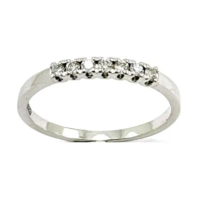 fedina oro bianco e diamanti ct 0,52 - Gioielleria Bonini