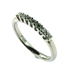 fedina oro bianco e diamanti ct 0,52 - Gioielleria Bonini