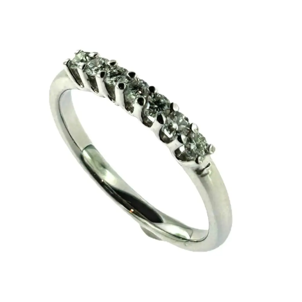 fedina oro bianco e diamanti ct 0,52 - Gioielleria Bonini