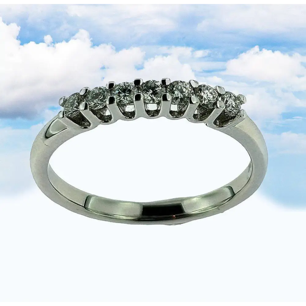 fedina oro bianco e diamanti ct 0,52 - Gioielleria Bonini