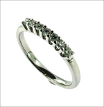Fedina Oro Bianco e Diamanti ct 0,52 VS F: elegante platino con 6 brillanti