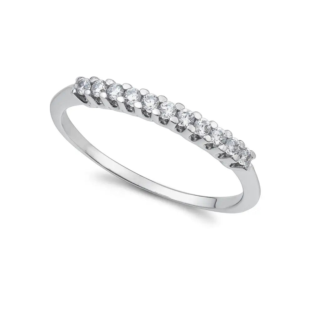 fedina oro bianco zirconi AMBROSIA Dea di Luce AAZ 143 B|bonini-gioielli