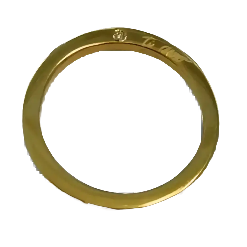 Anello Fedina Oro Giallo Cartier Love con Diamante e Incisione Ti Amo