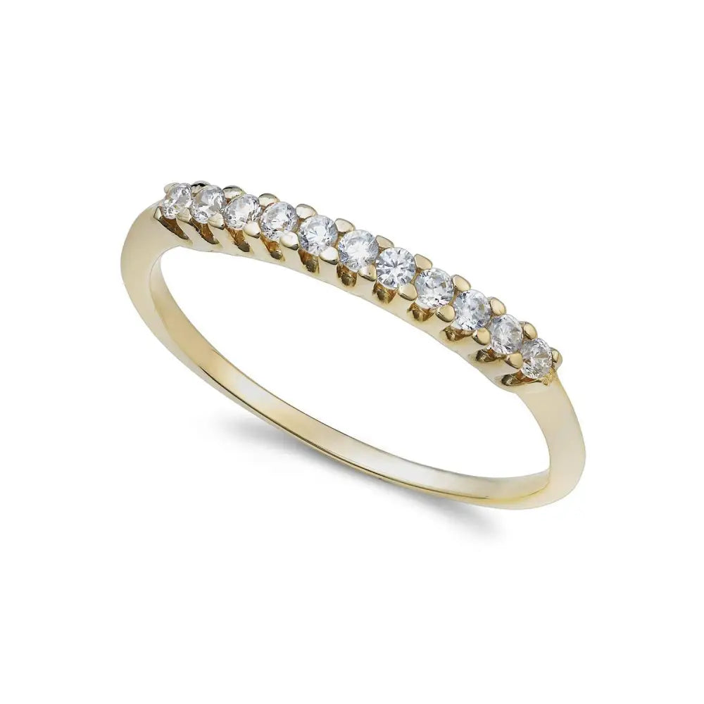 fedina oro giallo zirconi AMBROSIA Dea di Luce AAZ 143 G|bonini-gioielli