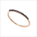 Anello in oro rosa con zirconi marroni modello Fedina AAZ 119 AMBROSIA