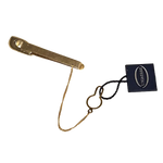 Fermacravatta in oro bianco e giallo 750/1000 UNOAERRE|bonini-gioielli