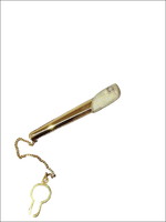 Fermacravatta Oro Bianco Giallo e Zircone UNOAERRE con catena a chiave