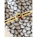 Fermacravatta oro giallo 750/1000 con blasone in smalto - fermacravatta