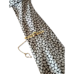 Fermacravatta oro giallo 750/1000 con blasone in smalto - fermacravatta