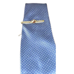 Fermacravatta oro giallo 750/1000 con blasone in smalto bianco e rosso - fermacravatta