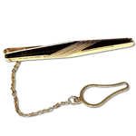 Fermacravatta oro giallo 750/1000lucido con zigrinatura centrale - fermacravatta