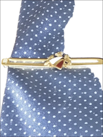 Fermacravatta Oro Giallo e Blasone con barca a vela smaltata oro bianco rosso