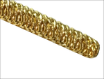 Fermacravatta Oro Giallo UNOAERRE catena twist dorata intrecciata testurizzata