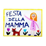 Disegno a pastello di un bambino per Festa della Mamma