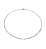 Collana Filo di Perle Akoya FSM 117 B Comete Gioielli con perle bianche lustre