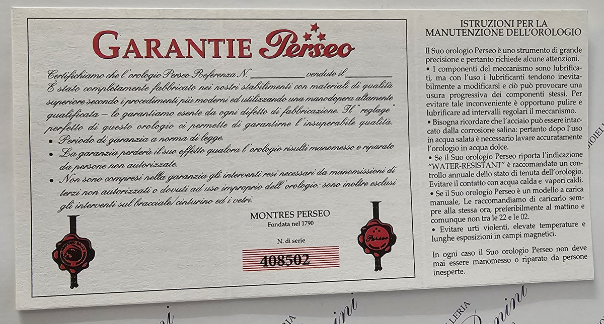 Orologio da tasca meccanico acciaio PERSEO con catena|bonini-gioielli