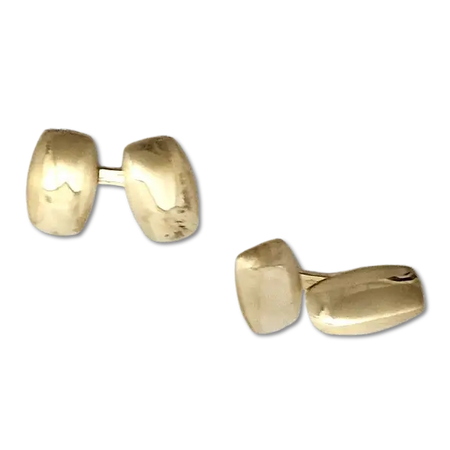 Gemelli oro giallo lucido e satinato 750/1000 |bonini-gioielli