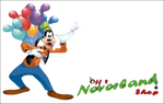 Gift card da 50 euro per la Mamma con Goofy e palloncini colorati