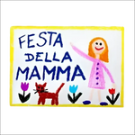 Disegno a pastello di un bambino per Festa della Mamma