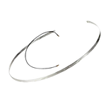 Cavo display laptop color argento con filo nero per antenna su Girocollo Argento Desideri