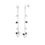 orecchini pendenti argento donna con pietre BRA 271 COMETE GIOIELLI |bonini-gioielli