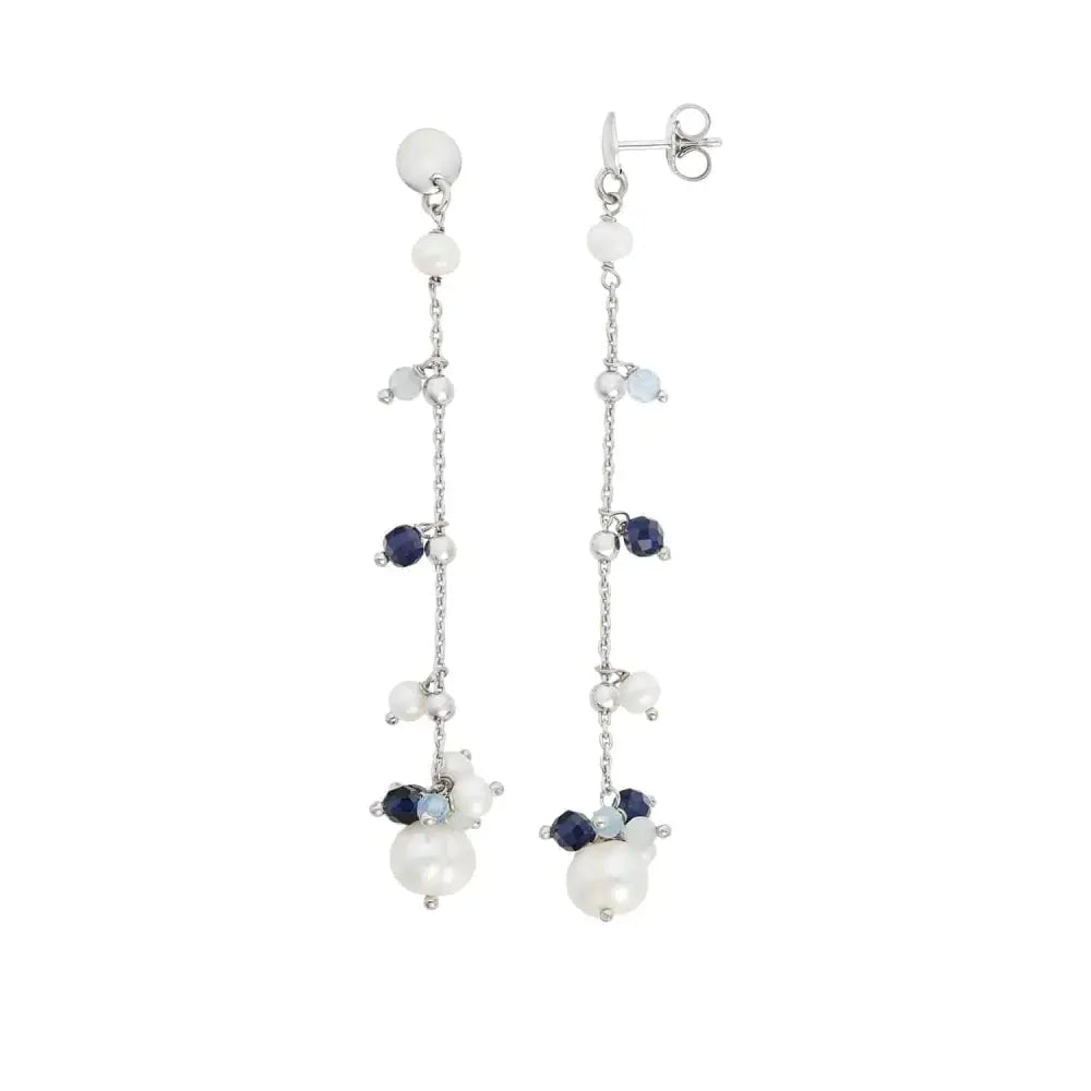 orecchini pendenti argento donna con pietre BRA 271 COMETE GIOIELLI |bonini-gioielli