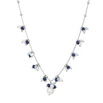 girocollo in parure con orecchini pendenti argento donna con pietre BRA 271 COMETE GIOIELLI |bonini-gioielli