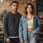 Girocollo argento, rutenio e zirconi neri WE ARE di COMETE UGL 767|bonini-gioielli