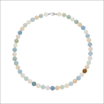 Girocollo Berillo Multicolor con perle traslucide pastello e ambra