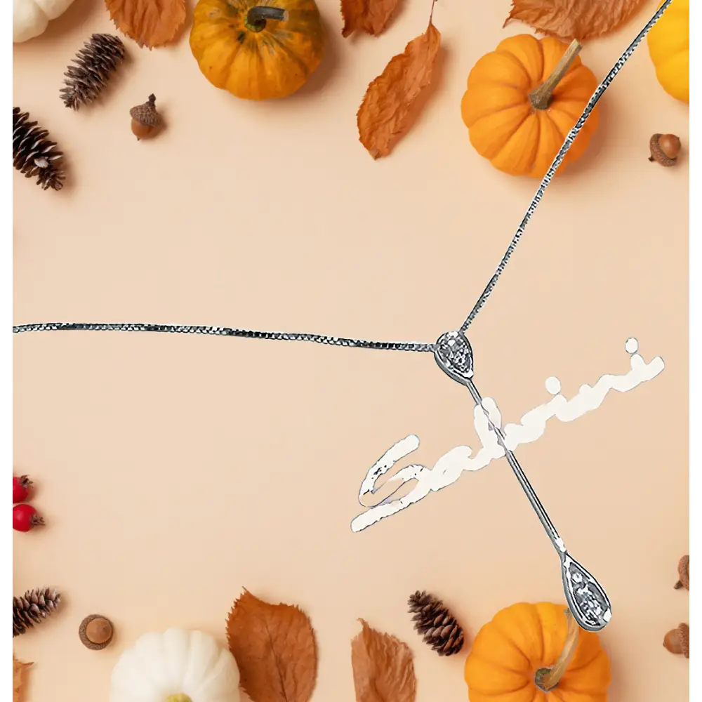 Girocollo con pendente Oro Bianco e Diamanti Salvini|bonini-gioielli