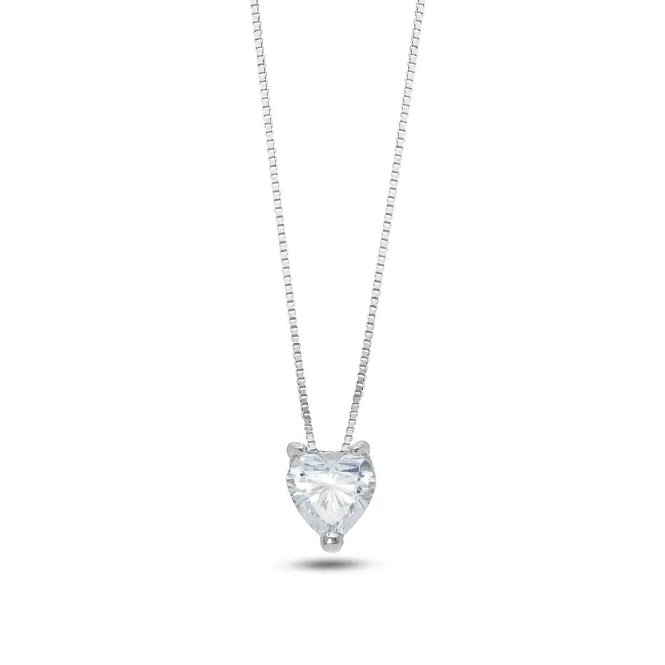 Girocollo cuore zircone AMBROSIA AGZ 263 - Gioielleria Bonini