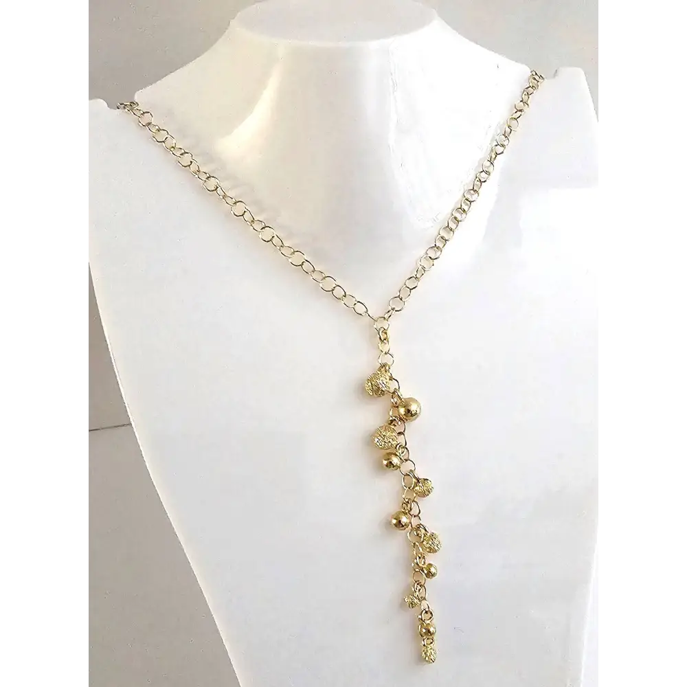 girocollo oro giallo pendente a grappolo UNOAERRE|bonini-gioielli