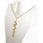 girocollo oro giallo pendente a grappolo UNOAERRE|bonini-gioielli