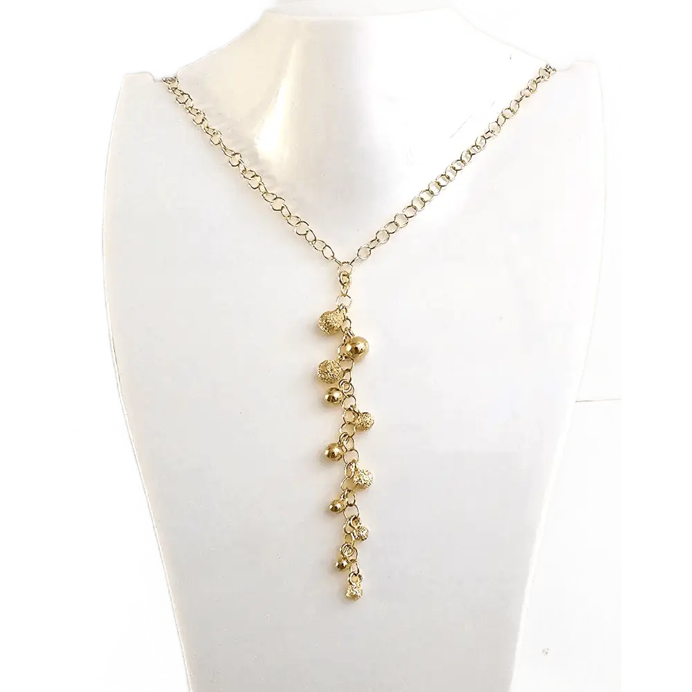 girocollo oro giallo pendente a grappolo UNOAERRE|bonini-gioielli