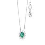 Girocollo oro, Smeraldo e Diamanti COMETE GLB 1702 S2|bonini-gioielli